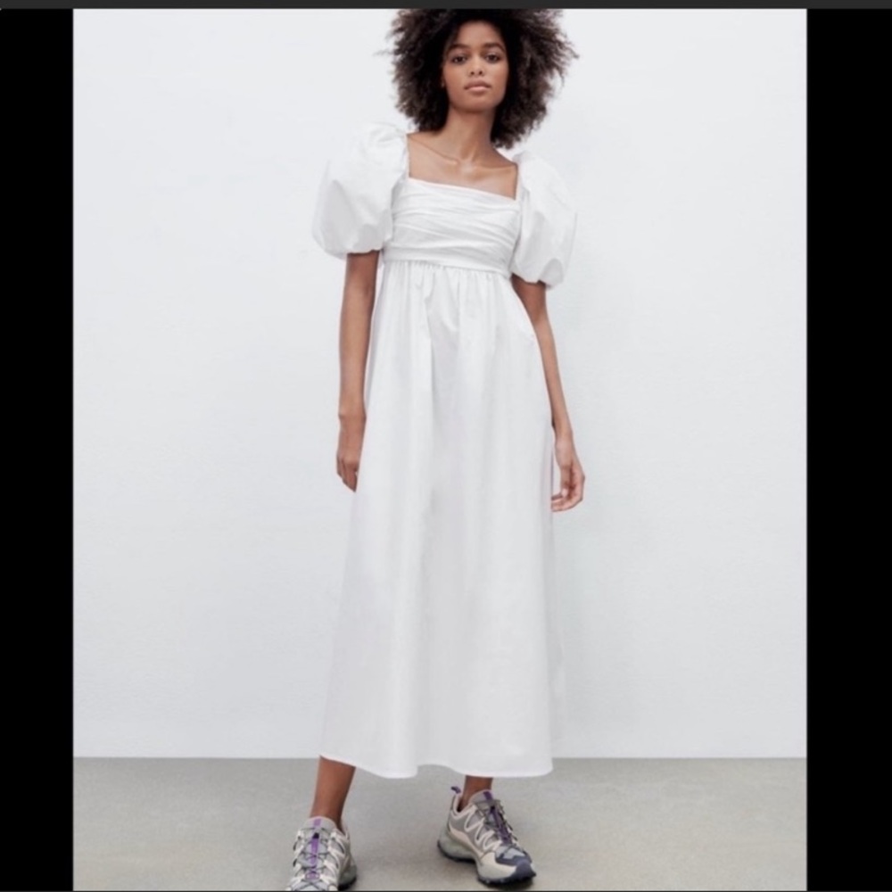 NWT Zara Poplin Dress
